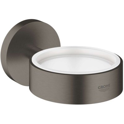 GROHE  - Essentials - Porte-verre/savon, Hard Graphite bross&eacute; 40369AL1