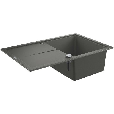 GROHE  Evier composite avec &eacute;gouttoir K400 Gris granite 31639AT0