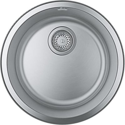 GROHE  K200, &eacute;vier rond en acier inoxydable, couleur inox (31720SD0)