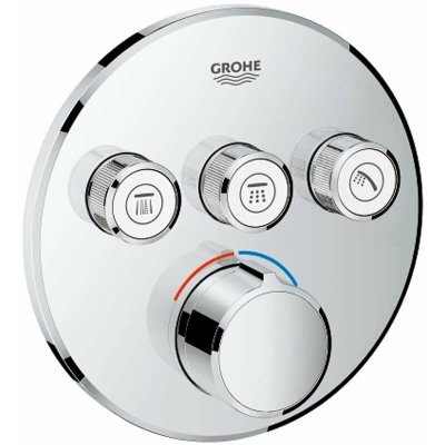 GROHE  - Mitigeur encastr&eacute; 3 sorties Grohtherm SmartControl 