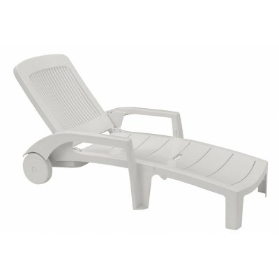 GROSFILLEX  44041004 Bain de Soleil Fidji, Blanc, 187 x 73 x 28 cm