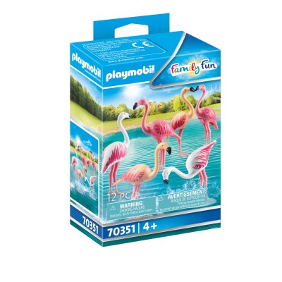 Groupe de flamants roses