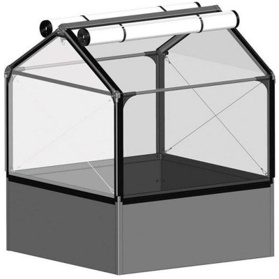 GROWCAMP  - Carr&eacute; potager avec serre Basic air Longueur 120 cm