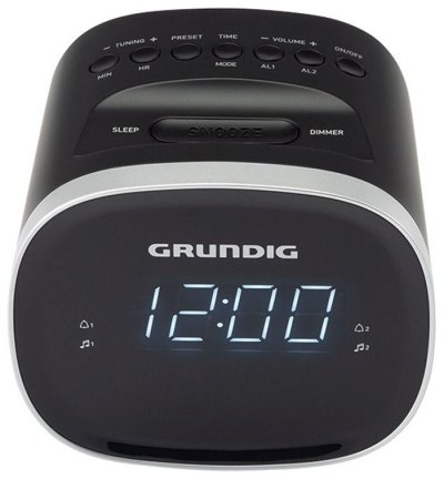 GRUNDIG  SCC240 - Radio-r&eacute;veil - 1.5 Watt - noir 