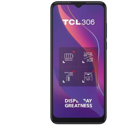 TCL GSM PORTABLE SEUL  PHONIE 306GRIS