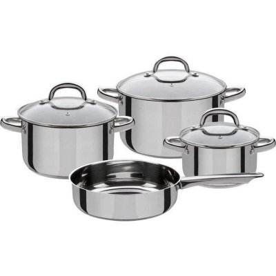 GSW  montreal - batterie de cuisine 7 pieces en acier inoxydable - tous feux dont induction
