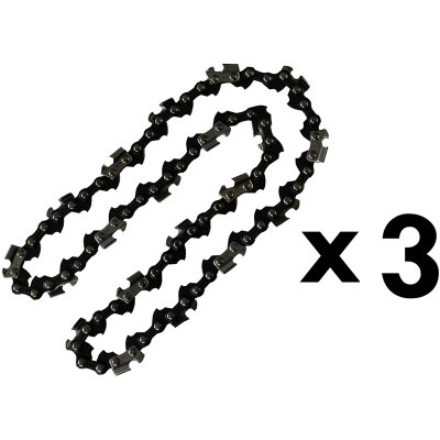 GT GARDEN  Lot de 3 cha&icirc;nes 40 maillons pour tron&ccedil;onneuse &eacute;lagueuse