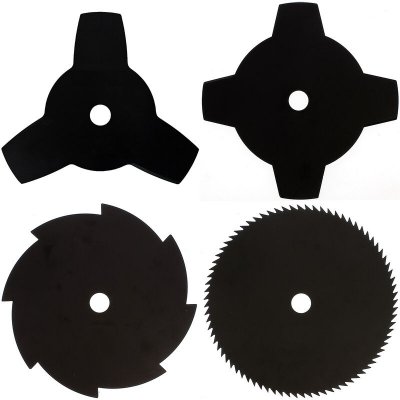 GT GARDEN  Lot de 4 Lames pour d&eacute;broussailleuse et Multifonction 4 en 1
