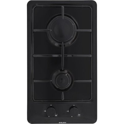 GLEMGAS Gt32bk commande m&eacute;canique 230v 4000w 2 foyers inox noir 