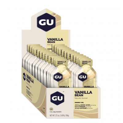 GU  24 Units Vanilla Bean Energy Gels Box Multicolore 