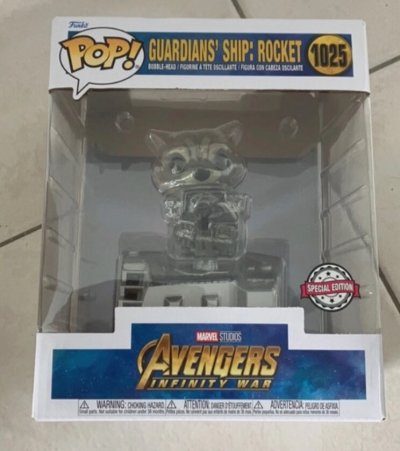 FUNKO Guardians Of The Galaxy - GOTG Ship Rocket POP! Bobble-Head Deluxe -