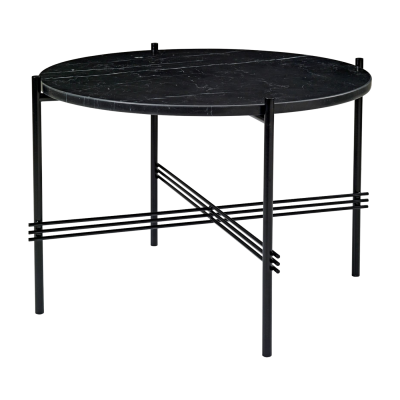 Gubi Table basse TS - Marbre - Nero Marquina - mat noir - 55 cm