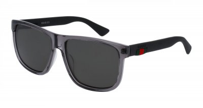GUCCI  GG0010S 004 Montures de Lunettes, Gris (Grey/Grey), 58 Homme