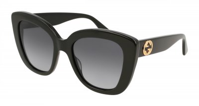 GUCCI  Lunettes de Soleil GG0327S Black/Grey Shaded 52/20/140 femme
