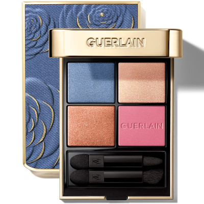 GUERLAIN  Ombres G Ombretti 4 Couleurs - Collection Blooming Denim 396 - Denim Blossom