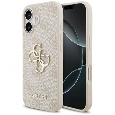 GUESS  Coque 4G Metal Logo Backcover Apple iPhone 17 - Rose