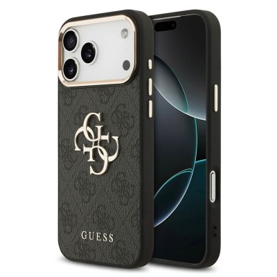 GUESS  Coque De T&eacute;l&eacute;phone 4g Big 4g Classic Logo Iphone 17 Pro