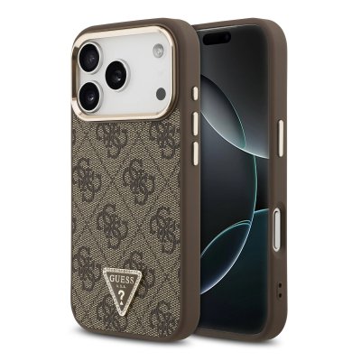 GUESS  Coque De T&eacute;l&eacute;phone 4g Triangle Logo Magsafe Iphone 17 Pro
