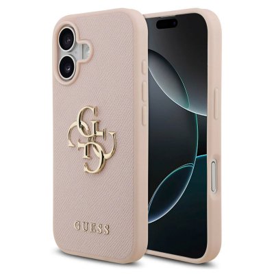 GUESS  Coque De T&eacute;l&eacute;phone Grained Big 4g & Classic Logo Iphone 17