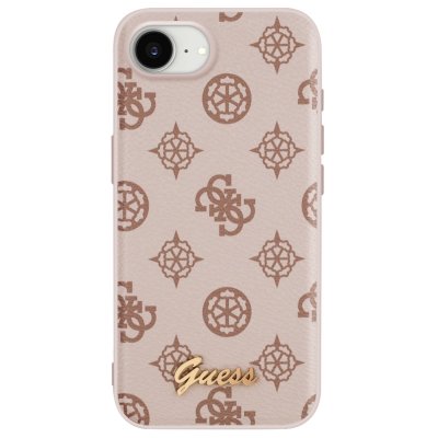 GUESS  Coque De T&eacute;l&eacute;phone Peony Script Logo Iphone 16e Brown