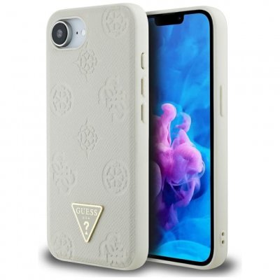 GUESS  Coque De T&eacute;l&eacute;phone Peony Triangle Logo Iphone 16e