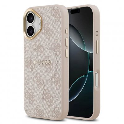 GUESS  Coque MagSafe Classic avec logo 4G Apple iPhone 17 - Rose