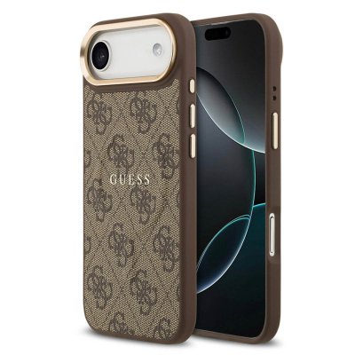 GUESS  Coque MagSafe Classic avec logo 4G Apple iPhone Air - Marron