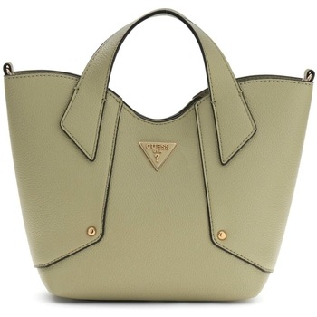 GUESS  Darcy Mini Sac a main Tote Woman Sage en matiere synthetique avec logo 4G et bandouliere