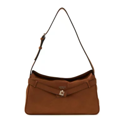 GUESS  Ella - Sac port&eacute; &eacute;paule daim Marron SG975418-HWSG9754180-COG