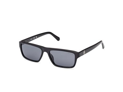 GUESS  Gu00085 Lunettes de Soleil Homme, Noir Brillant, Taille Unique