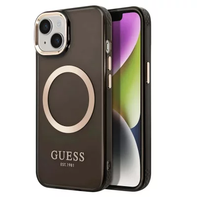 GUESS  GUHMP14SHTCMK Coque Rigide pour iPhone 14 6,1"" Noir/no
