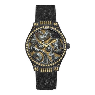 GUESS  Ladies Baroque Watch Noir