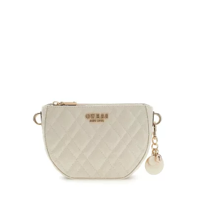 GUESS  Sac &agrave; &eacute;paule bandouli&egrave;re cr&egrave;me pour femme - Isemay Mini Crossbody Bag Cream White 334212