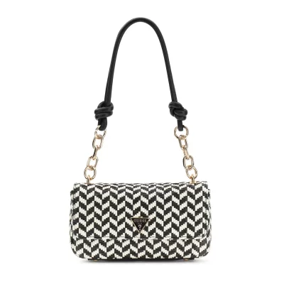 GUESS  Sac &agrave; &eacute;paule corail beige pour femme - Tessi Flap Shoulder Bag Coral Pink Multi 336496
