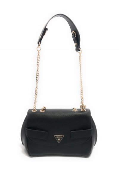 GUESS  Sac &agrave; &eacute;paule noir pour femme - Serenova Convertible Xbody Flap Bag 333077