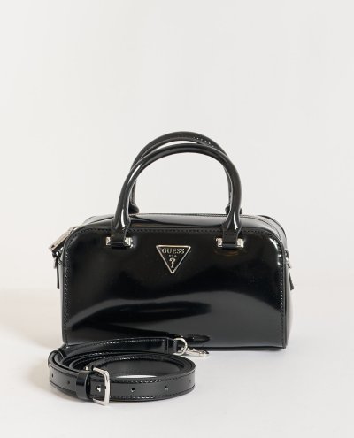 GUESS  Sac &agrave; main noir pour femme - Arnela Mini Satchel 329770