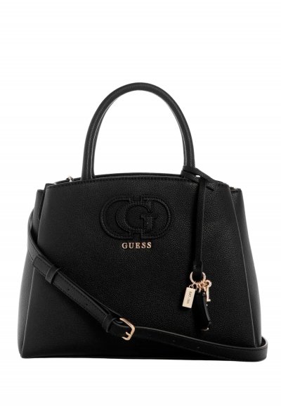 GUESS  Sac &agrave; main noir pour femme - Isola 3 Compartment Satchel 335759