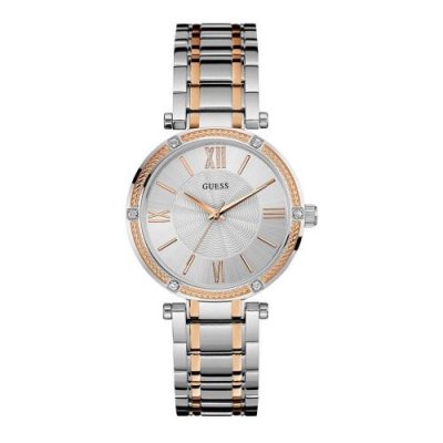 GUESS  W0636L1 - Montre femme Bo&icirc;tier acier bicolo