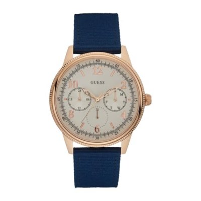 GUESS  Watches Montre bleu Homme W0863G4
