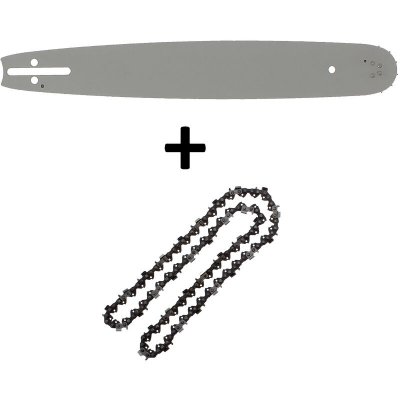 GT GARDEN Guide 16 pouces (40 cm) avec cha&icirc;ne 66 maillons pour tron&ccedil;onneuse