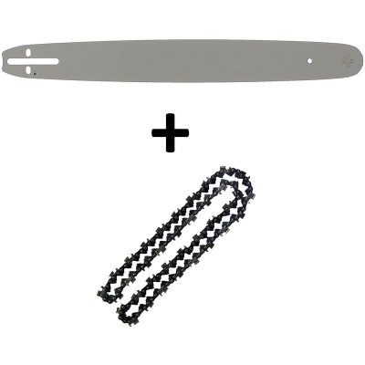 GT GARDEN Guide 18 pouces (45 cm) avec cha&icirc;ne 72 maillons pour tron&ccedil;onneuse