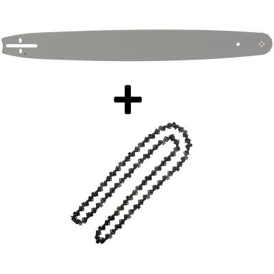 GT GARDEN Guide 22 pouces (55 cm) avec cha&icirc;ne 85 maillons pour tron&ccedil;onneuse