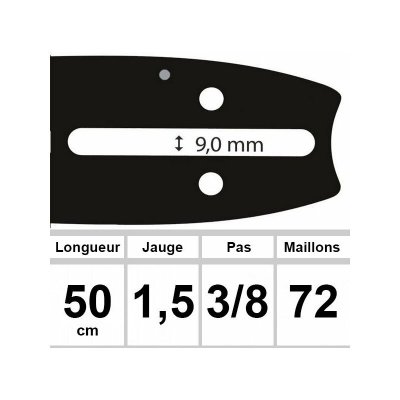  Guide cha&icirc;ne 0.058" 1,5 mm 3/8" OZAKI