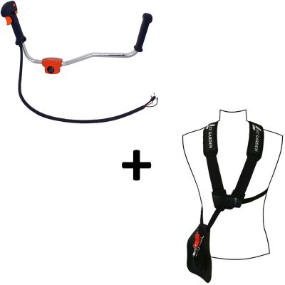 GT GARDEN Guidon et harnais pour d&eacute;broussailleuse