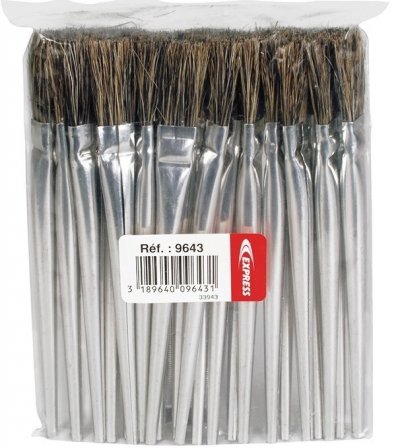 GUILBERT EXPRESS  - sachet de 25 pinceaux en crin pour flux