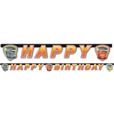 PROCOS Guirlande en papier cars 3 ""happy birthday"" 200cm