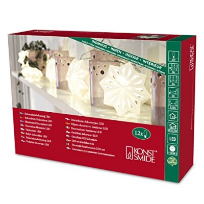 KONSTSMIDE Guirlande lumineuse &agrave; motifs  3192-103 Ampoule LED blanc chaud flocons de neige 1 pc(s) 