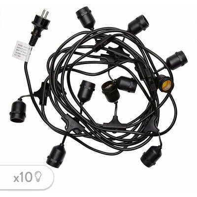 LUMISKY Guirlande lumineuse ext&eacute;rieur 10 douilles sans ampoules