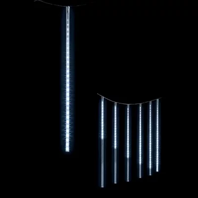 JARDIDECO Guirlande lumineuse ext&eacute;rieur LED Rideau 2.10 m Blanc