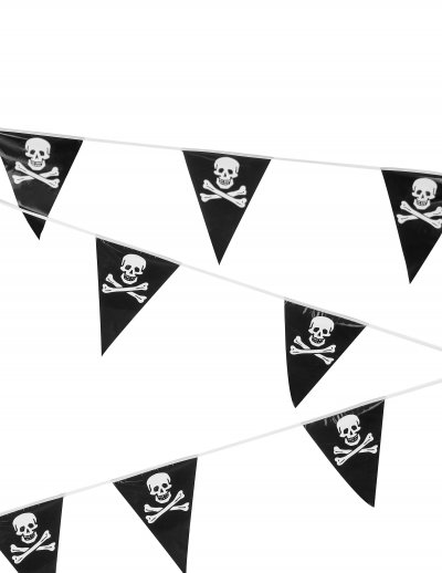 APTAFETES Guirlande Pirate Tete De Mort 6m - Noir